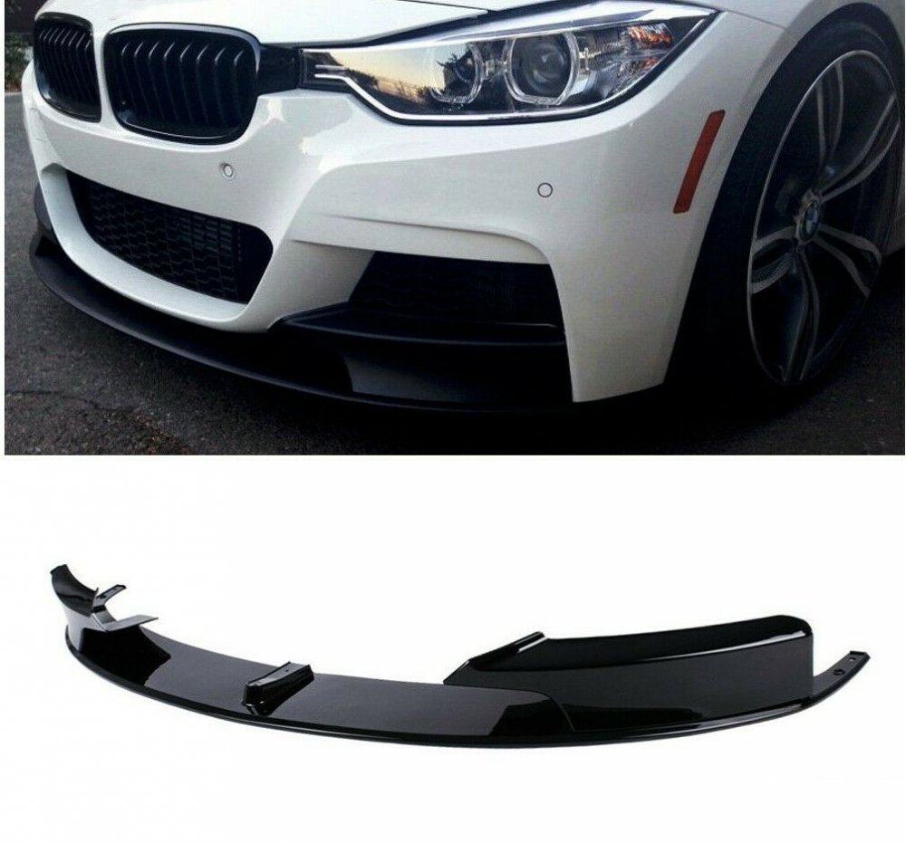 BMW F30 M Performance Ön Lip Parlak Siyah Made İn Taiwan - Görsel 2