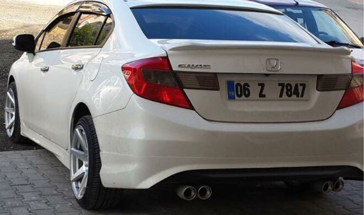 Honda FB7 Arka Tampon Eki Difüzörlü 2012-2016 - Görsel 2