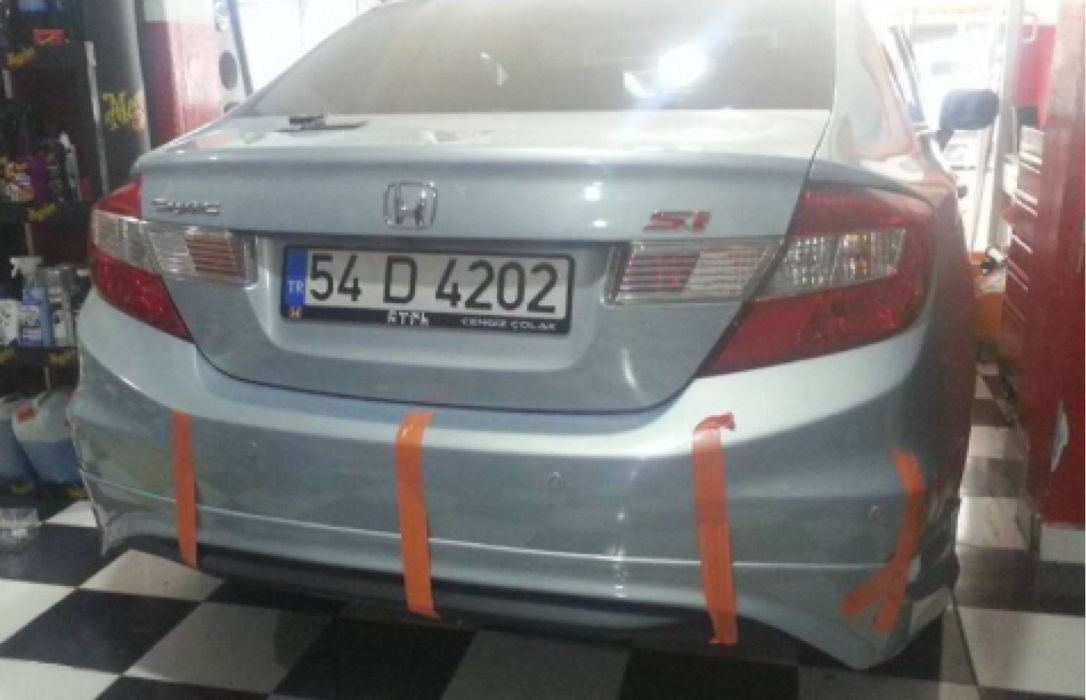 Honda FB7 Arka Tampon Eki Difüzörlü 2012-2016 - Görsel 3